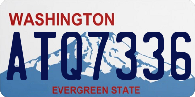 WA license plate ATQ7336