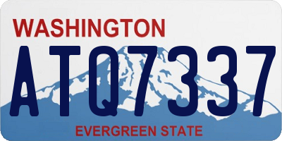 WA license plate ATQ7337