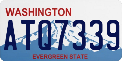 WA license plate ATQ7339