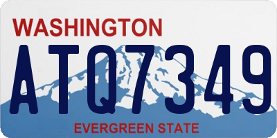 WA license plate ATQ7349