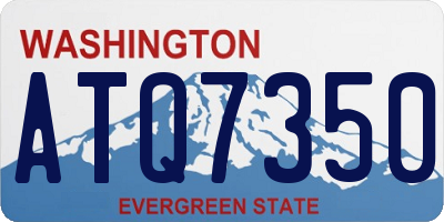 WA license plate ATQ7350