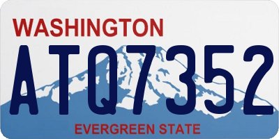 WA license plate ATQ7352