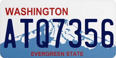 WA license plate ATQ7356