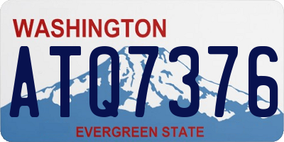WA license plate ATQ7376