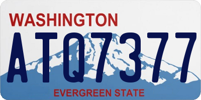 WA license plate ATQ7377