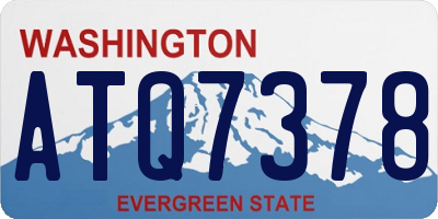 WA license plate ATQ7378