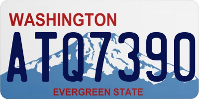 WA license plate ATQ7390