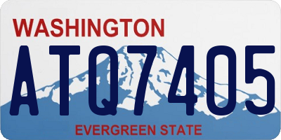 WA license plate ATQ7405