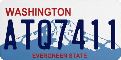 WA license plate ATQ7411
