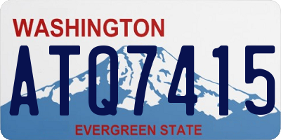 WA license plate ATQ7415