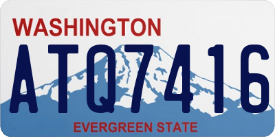 WA license plate ATQ7416