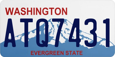 WA license plate ATQ7431