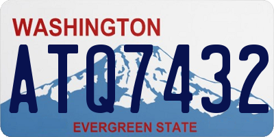 WA license plate ATQ7432