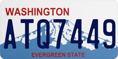 WA license plate ATQ7449