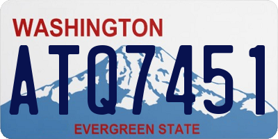 WA license plate ATQ7451