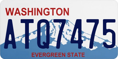 WA license plate ATQ7475