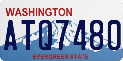 WA license plate ATQ7480