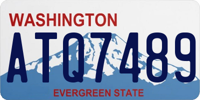 WA license plate ATQ7489