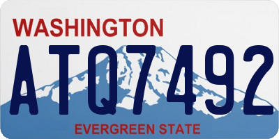 WA license plate ATQ7492