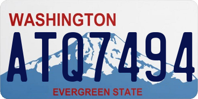 WA license plate ATQ7494