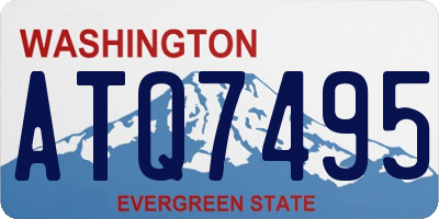 WA license plate ATQ7495