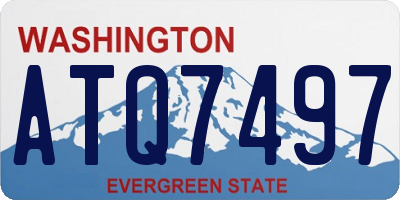 WA license plate ATQ7497