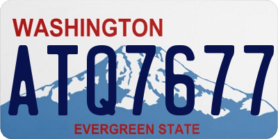 WA license plate ATQ7677