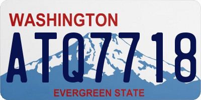 WA license plate ATQ7718