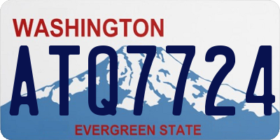 WA license plate ATQ7724