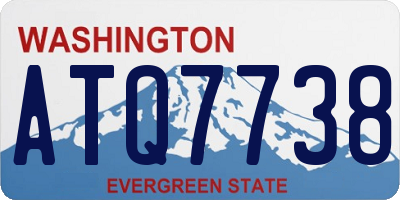WA license plate ATQ7738