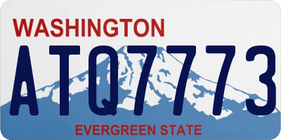 WA license plate ATQ7773