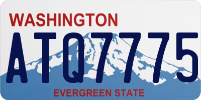 WA license plate ATQ7775