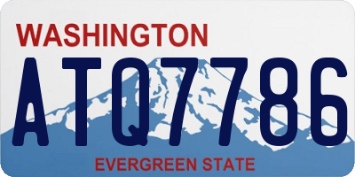 WA license plate ATQ7786