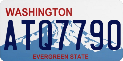 WA license plate ATQ7790