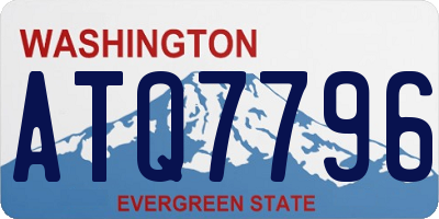 WA license plate ATQ7796