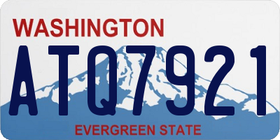 WA license plate ATQ7921