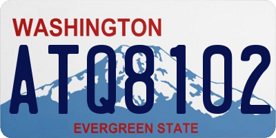 WA license plate ATQ8102