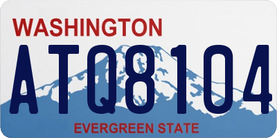 WA license plate ATQ8104