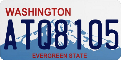 WA license plate ATQ8105