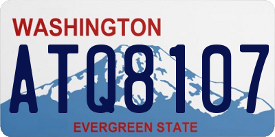 WA license plate ATQ8107