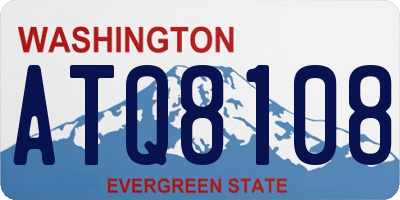 WA license plate ATQ8108