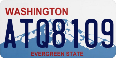 WA license plate ATQ8109