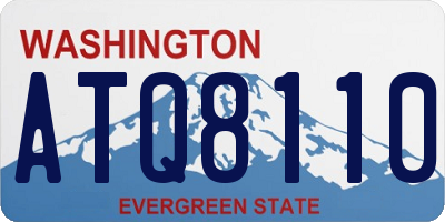 WA license plate ATQ8110
