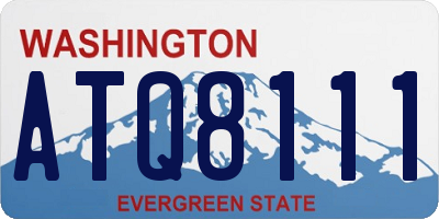 WA license plate ATQ8111