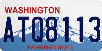 WA license plate ATQ8113