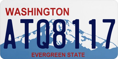 WA license plate ATQ8117