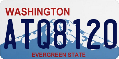 WA license plate ATQ8120