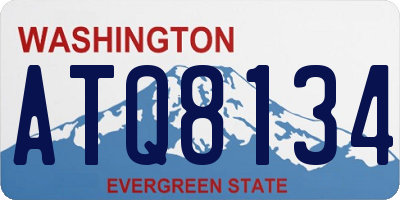 WA license plate ATQ8134