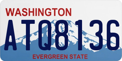 WA license plate ATQ8136