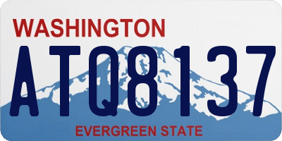 WA license plate ATQ8137